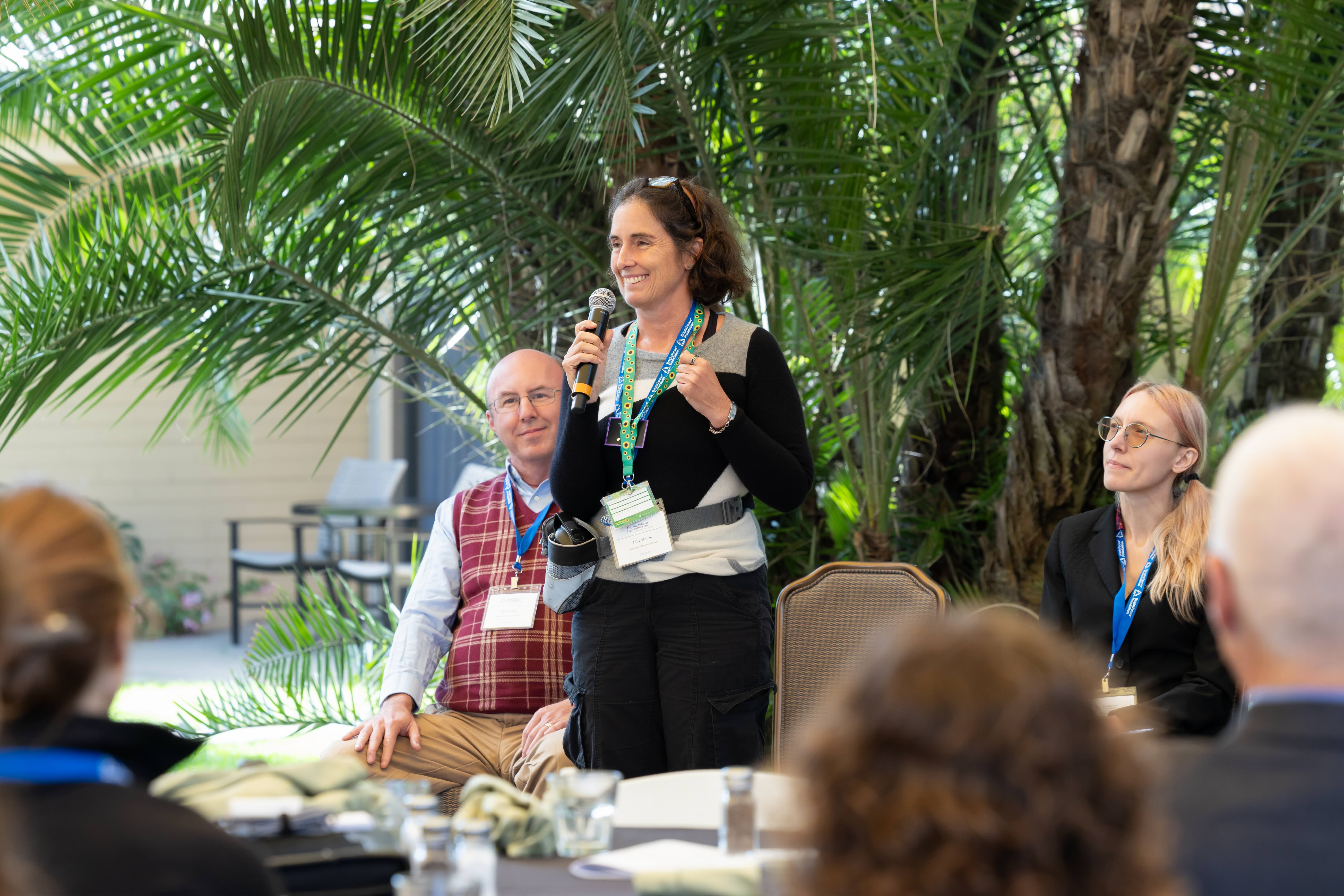 Julie Moore shared her story alongside her husband and care partner, Ron.