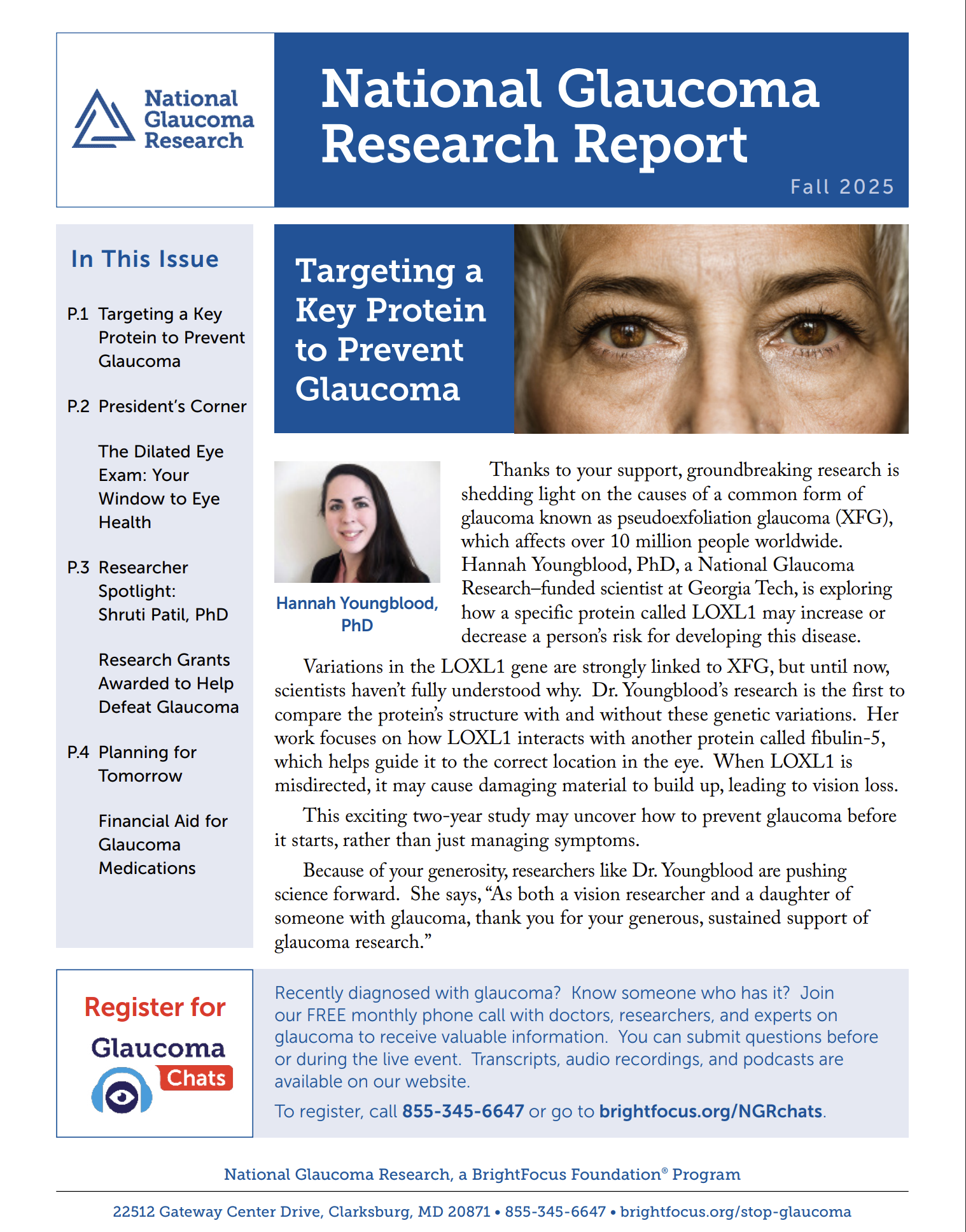 NGR Fall 2025 newsletter cover page.