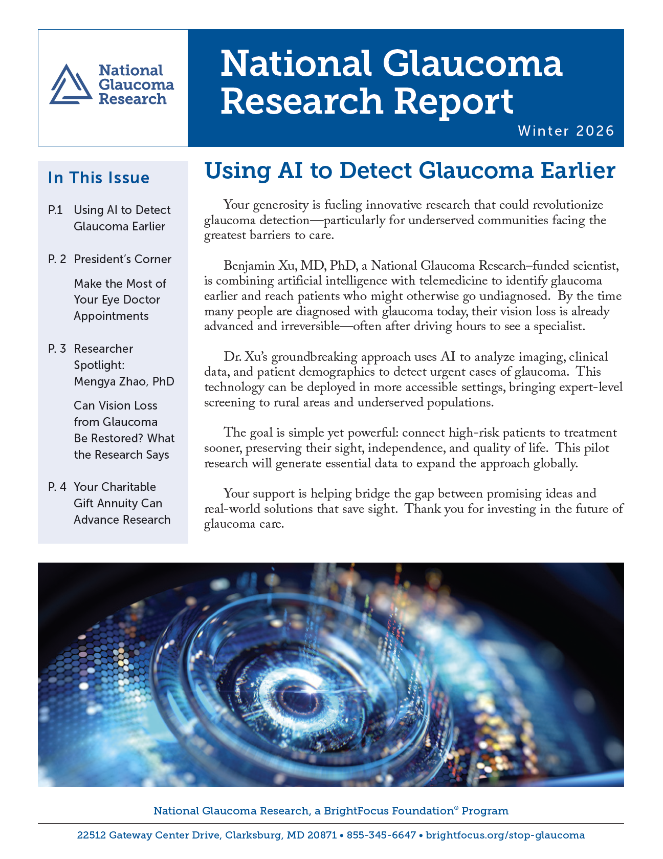 NGR newsletter Winter 2026 cover.