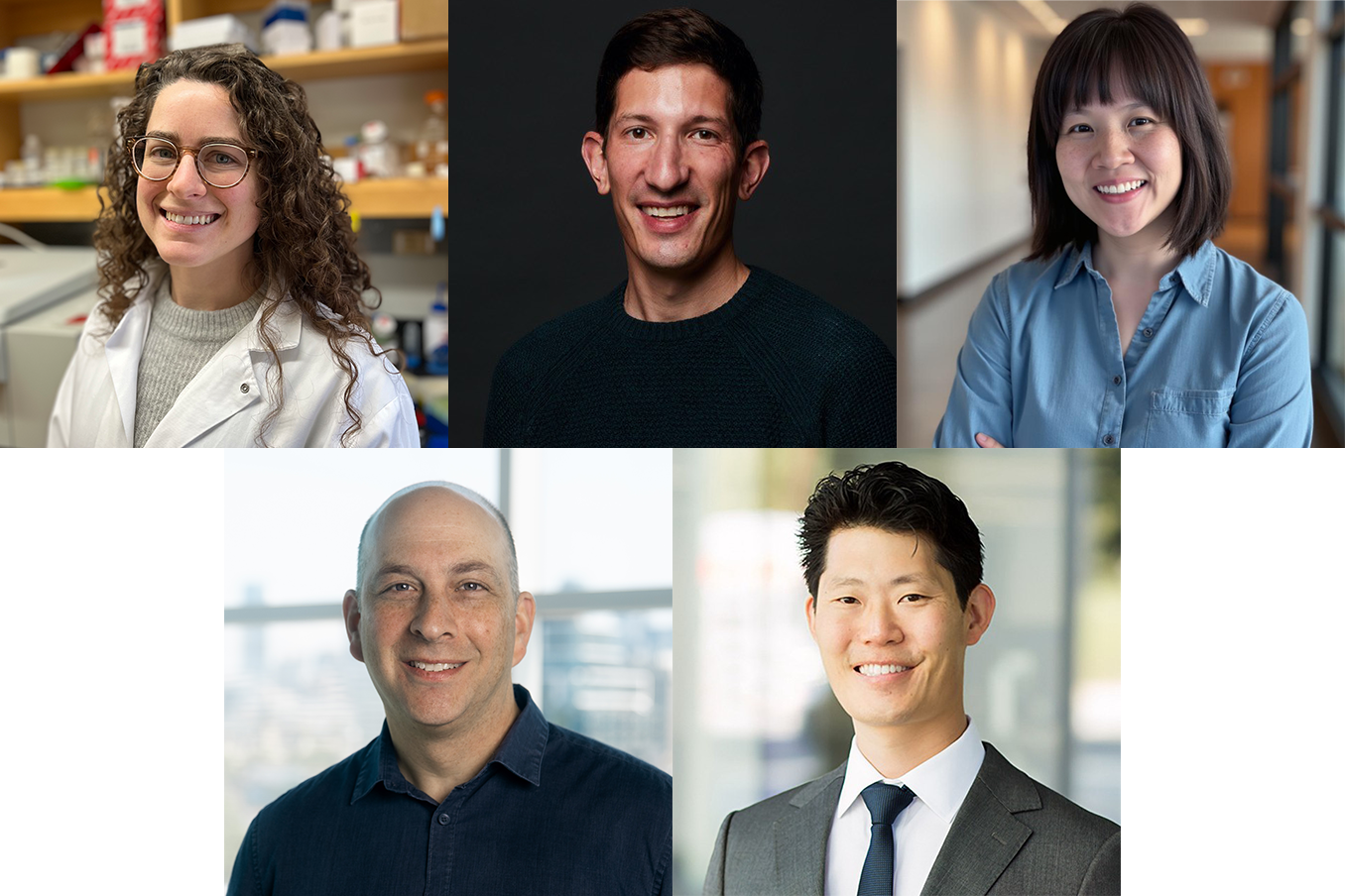 ARVO Vision Award recipients Celia Bisbach, PhD; David Veyssey, PhD; Lily Wu, PhD; Jeremy Sivak, PhD; Tyson Kim, MD, PhD
