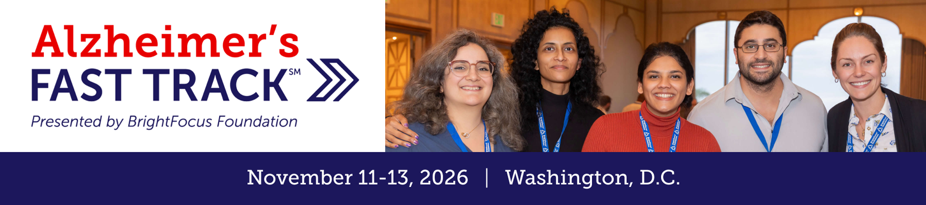 Alzheimer's Fast Track page banner.
